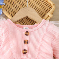 Load image into Gallery viewer, Baby Girls Solid Color Rompers Wholesale 24030136
