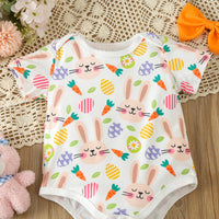 Load image into Gallery viewer, 2 Pieces Set Baby Girls Animals Cartoon Rompers And Solid Color Pants Wholesale 24030139
