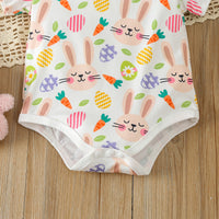 Load image into Gallery viewer, 2 Pieces Set Baby Girls Animals Cartoon Rompers And Solid Color Pants Wholesale 24030139
