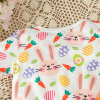 Load image into Gallery viewer, 2 Pieces Set Baby Girls Animals Cartoon Rompers And Solid Color Pants Wholesale 24030139
