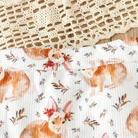 Load image into Gallery viewer, 2 Pieces Set Baby Girls Letters Rompers And Animals Shorts Wholesale 24030140
