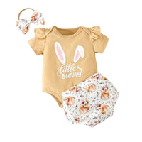 Load image into Gallery viewer, 2 Pieces Set Baby Girls Letters Rompers And Animals Shorts Wholesale 24030140
