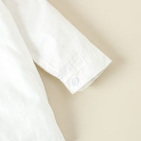 Load image into Gallery viewer, 2 Pieces Set Baby Kid Boys Solid Color Tops And Checked Shorts Wholesale 24030145
