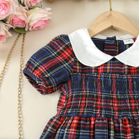 Load image into Gallery viewer, Kid Girls Color-blocking Checked Dresses Wholesale 24030146
