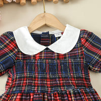 Load image into Gallery viewer, Kid Girls Color-blocking Checked Dresses Wholesale 24030146
