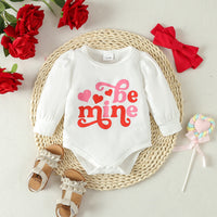 Load image into Gallery viewer, 2 Pieces Set Baby Girls Valentine&#39;s Day Letters Print Tops And Solid Color Pants Wholesale 24030150

