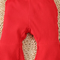 Load image into Gallery viewer, 2 Pieces Set Baby Girls Valentine&#39;s Day Letters Print Tops And Solid Color Pants Wholesale 24030150
