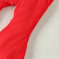 Load image into Gallery viewer, 2 Pieces Set Baby Girls Valentine&#39;s Day Letters Print Tops And Solid Color Pants Wholesale 24030150
