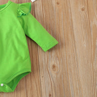 Load image into Gallery viewer, 2 Pieces Set Baby Girls St Patrick&#39;s Day Solid Color Tops And Cartoon Dresses Wholesale 24030155
