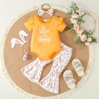 Load image into Gallery viewer, 2 Pieces Set Baby Girls Letters Rompers And Cartoon Pants Wholesale 24030159
