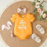 Load image into Gallery viewer, 2 Pieces Set Baby Girls Letters Rompers And Cartoon Pants Wholesale 24030159
