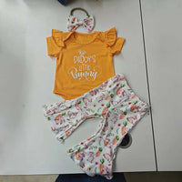 Load image into Gallery viewer, 2 Pieces Set Baby Girls Letters Rompers And Cartoon Pants Wholesale 24030159

