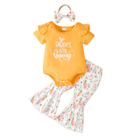 Load image into Gallery viewer, 2 Pieces Set Baby Girls Letters Rompers And Cartoon Pants Wholesale 24030159
