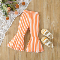 Load image into Gallery viewer, 2 Pieces Set Baby Kid Girls Letters Animals T-Shirts And Striped Pants Wholesale 24030165
