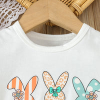 Load image into Gallery viewer, 2 Pieces Set Baby Kid Girls Letters Animals T-Shirts And Striped Pants Wholesale 24030165
