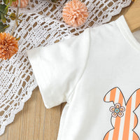 Load image into Gallery viewer, 2 Pieces Set Baby Kid Girls Letters Animals T-Shirts And Striped Pants Wholesale 24030165
