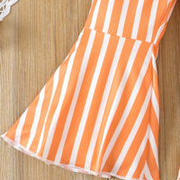 Load image into Gallery viewer, 2 Pieces Set Baby Kid Girls Letters Animals T-Shirts And Striped Pants Wholesale 24030165
