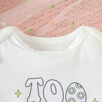 Load image into Gallery viewer, 2 Pieces Set Baby Girls Easter Letters Rompers And Color-blocking Shorts Wholesale 24030166
