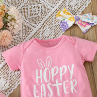 Load image into Gallery viewer, 2 Pieces Set Baby Girls Letters Tops And Cartoon Shorts Wholesale 24030168
