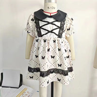Load image into Gallery viewer, Baby Kid Girls Butterfly Print Dresses Wholesale 24030170
