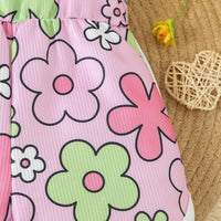 Load image into Gallery viewer, Baby Kid Girls Flower Print Beach Rompers Wholesale 24030175
