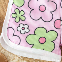 Load image into Gallery viewer, Baby Kid Girls Flower Print Beach Rompers Wholesale 24030175
