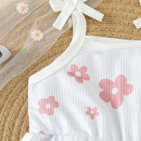 Load image into Gallery viewer, Baby Kid Girls Flower Print Beach Rompers Wholesale 24030175
