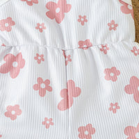 Load image into Gallery viewer, Baby Kid Girls Flower Print Beach Rompers Wholesale 24030175
