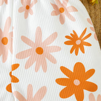 Load image into Gallery viewer, Baby Kid Girls Flower Print Beach Rompers Wholesale 24030175
