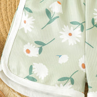 Load image into Gallery viewer, Baby Kid Girls Flower Print Beach Rompers Wholesale 24030175
