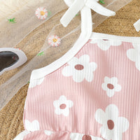 Load image into Gallery viewer, Baby Kid Girls Flower Print Beach Rompers Wholesale 24030175
