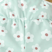 Load image into Gallery viewer, Baby Kid Girls Flower Print Beach Rompers Wholesale 24030175
