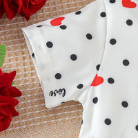 Load image into Gallery viewer, 2 Pieces Set Baby Kid Boys Valentine&#39;s Day Letters Love heart Print Tops And Solid Color Shorts Wholesale 24030179
