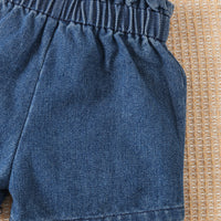 Load image into Gallery viewer, 2 Pieces Set Baby Kid Girls Letters Tank Tops And Love heart Shorts Wholesale 24030180
