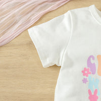 Load image into Gallery viewer, 2 Pieces Set Baby Kid Girls Letters Tops And Cartoon Pants Wholesale 24030181
