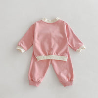 Load image into Gallery viewer, 2 Pieces Set Baby Girls Embroidered Tops And Pants Wholesale 24030182

