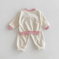 Load image into Gallery viewer, 2 Pieces Set Baby Girls Embroidered Tops And Pants Wholesale 24030182
