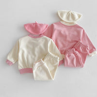 Load image into Gallery viewer, 2 Pieces Set Baby Girls Embroidered Tops And Pants Wholesale 24030182
