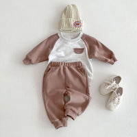 Load image into Gallery viewer, 2 Pieces Set Baby Kid Girls Color-blocking Tops And Pants Wholesale 24030183
