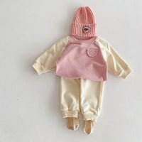 Load image into Gallery viewer, 2 Pieces Set Baby Kid Girls Color-blocking Tops And Pants Wholesale 24030183
