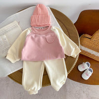 Load image into Gallery viewer, 2 Pieces Set Baby Kid Girls Color-blocking Tops And Pants Wholesale 24030183
