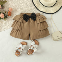 Load image into Gallery viewer, 2 Pieces Set Baby Kid Girls Polka dots Tops And Solid Color Shorts Wholesale 24030187
