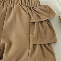 Load image into Gallery viewer, 2 Pieces Set Baby Kid Girls Polka dots Tops And Solid Color Shorts Wholesale 24030187
