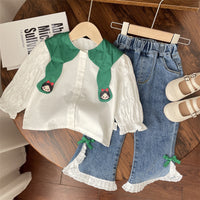 Load image into Gallery viewer, Baby Kid Girls Solid Color Bow Jeans Wholesale 24030188
