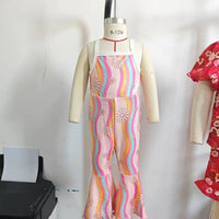 Load image into Gallery viewer, Baby Kid Girls Color-blocking Flower Jumpsuits Wholesale 24030190
