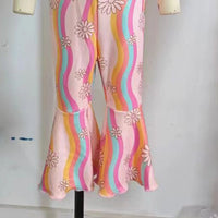 Load image into Gallery viewer, Baby Kid Girls Color-blocking Flower Jumpsuits Wholesale 24030190
