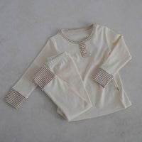 Load image into Gallery viewer, Baby Kid Girls Boys Solid Color Tops Pants Sleepwears Wholesale 24030191
