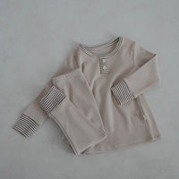 Load image into Gallery viewer, Baby Kid Girls Boys Solid Color Tops Pants Sleepwears Wholesale 24030191

