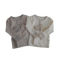 Load image into Gallery viewer, Baby Kid Girls Boys Solid Color Tops Pants Sleepwears Wholesale 24030191
