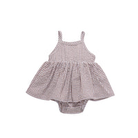 Load image into Gallery viewer, Baby Kid Girls Checked Rompers Wholesale 24040901
